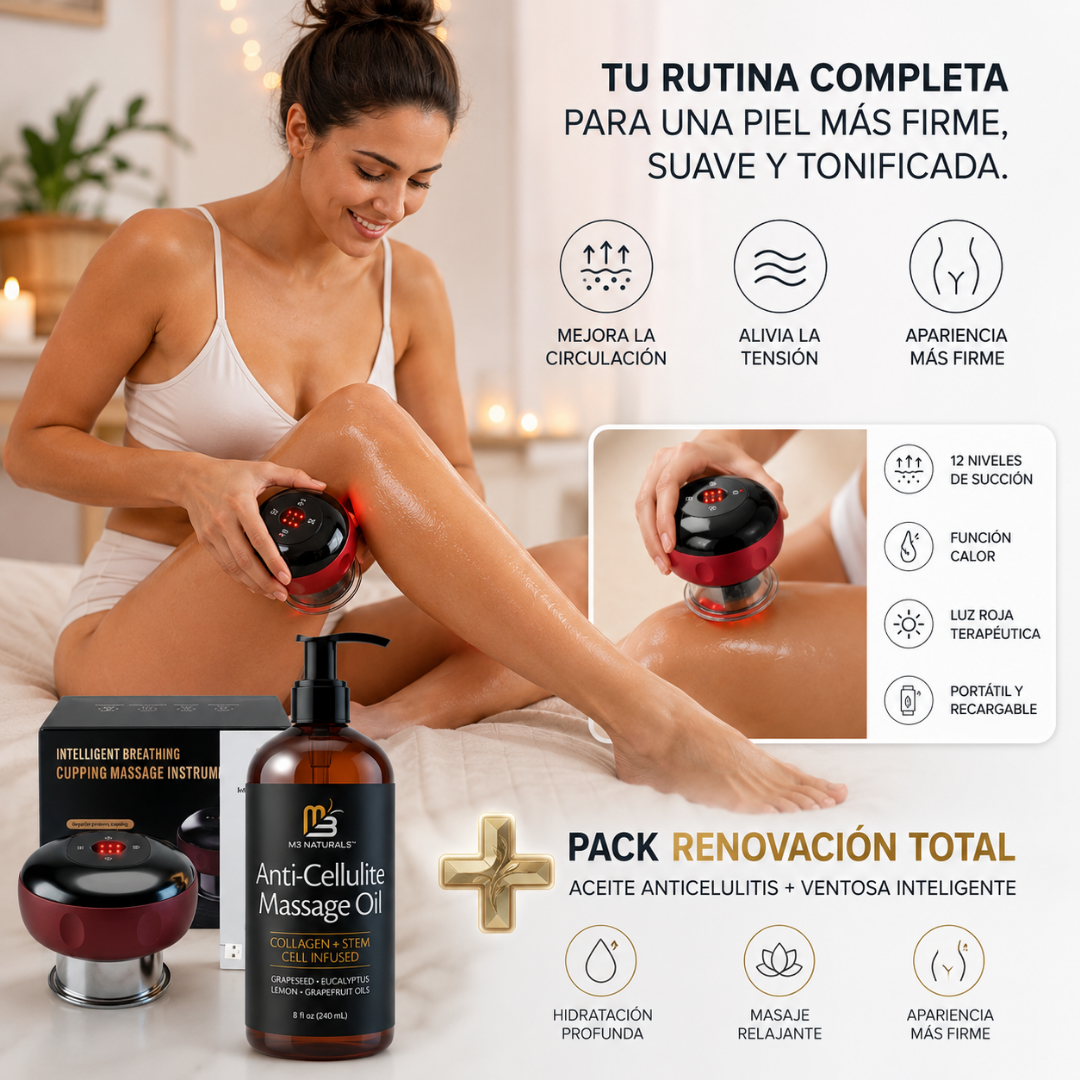 Aceite Masaje Corporal+Ventosa Electrica