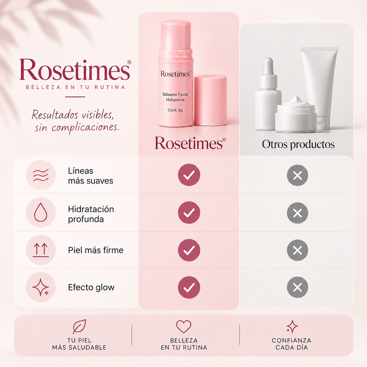 Bálsamo Facial Hidratante Rosetimes